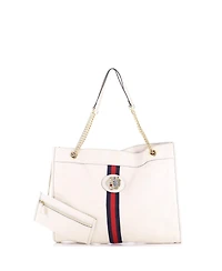 Pre-Owned Gucci Large Rajah Chain Tote Leather