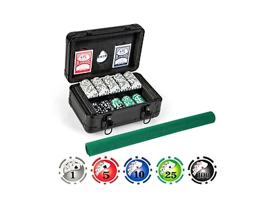 Hongge Texas Holdem Poker Chip Set with 300 Pieces Chips