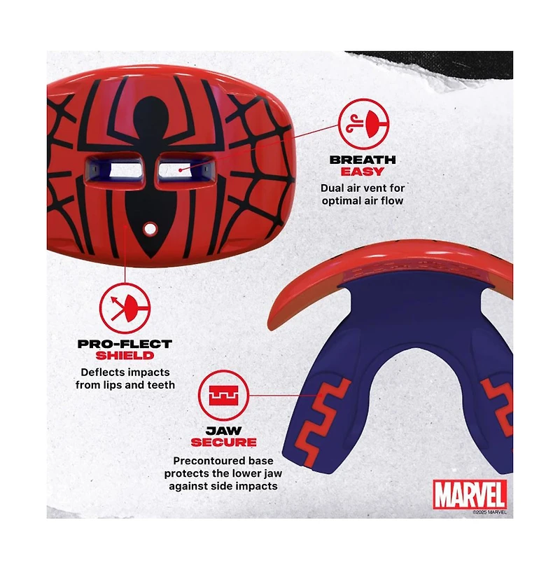 SafeJawz Extro Lip Guard Protector Mouthpiece with Detachable Strap for Football