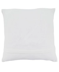 Saro Lifestyle Embroidered Wave Decorative Pillow, 18" x