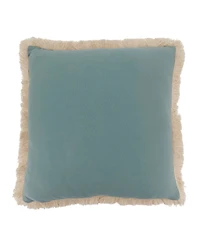 Saro Lifestyle Embroidered Jellyfish Decorative Pillow, 18" x 18"