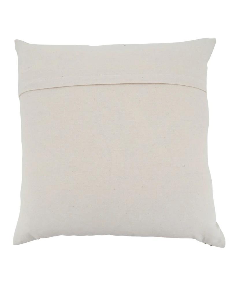 Saro Lifestyle Textured Jute Stripe Decorative Pillow