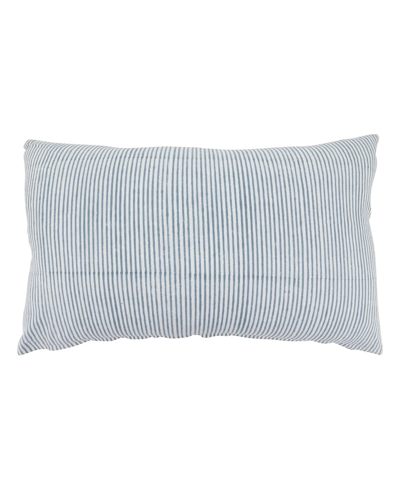 Saro Lifestyle Classic Stripe Decorative Pillow, 14" x 22"