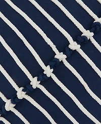 Saro Lifestyle Rope Stitch Stripe Decorative Pillow, 20" x 20"