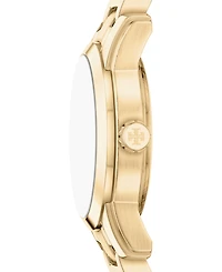 Tory Burch Women's The Miller Round Small Quartz Three-Hand Gold Stainless Steel Watch, 28mm
