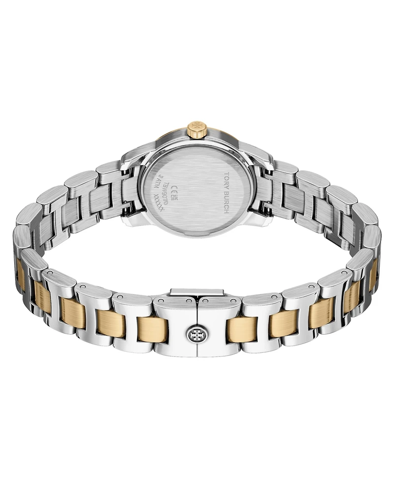 Tory Burch Women's The Miller Round Small Quartz Three-Hand Two-Tone Stainless Steel Watch, 28mm