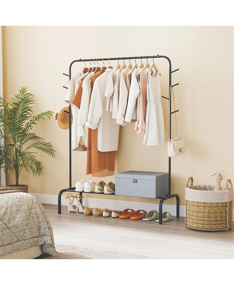 Sugift Heavy Duty Metal Clothes Rack Garment Wardrobe Stand