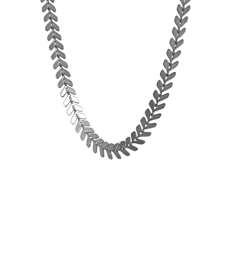 Bearfruit Jewelry Elara Chevron Link Necklace Bold Trendy Statement
