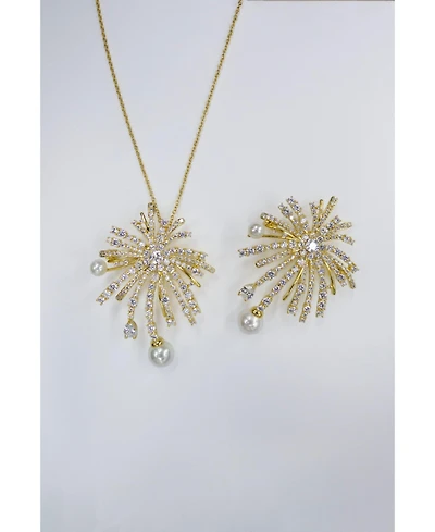 Classicharms Pave Firework Multi Way Brooch Pendant