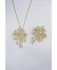 Classicharms Pave Firework Multi Way Brooch Pendant