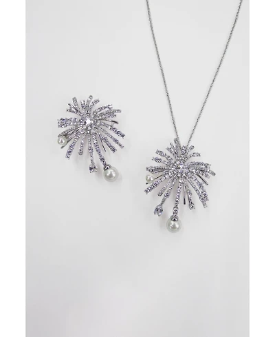 Classicharms Pave Firework Multi Way Brooch Pendant