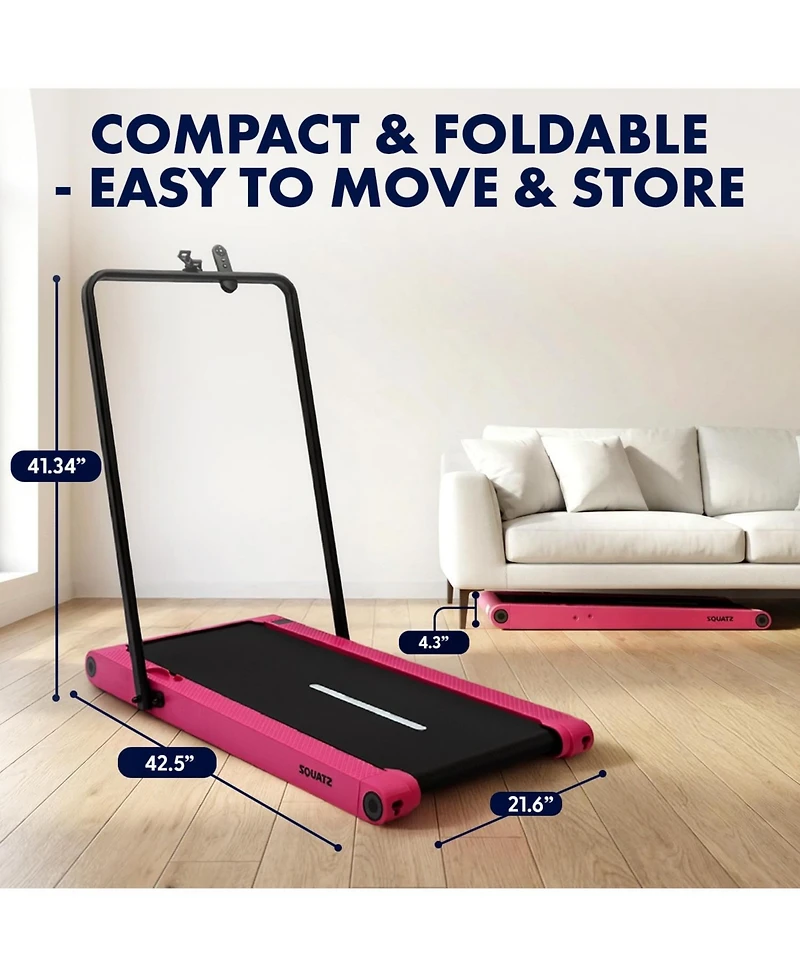 Squatz 2-in-1 Walking Pad Treadmill with Vibration Plates (SQWPVH15PK)