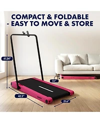 Squatz 2-in-1 Walking Pad Treadmill with Vibration Plates (SQWPVH15PK)