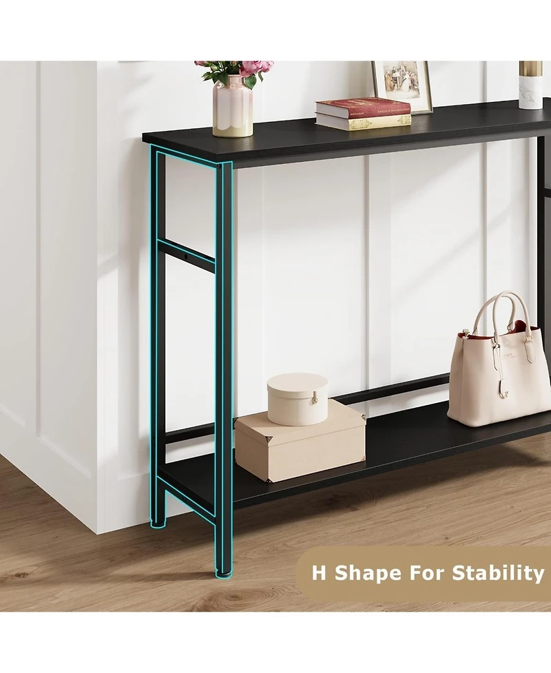gaomon 39.3" Rustic Storage Console Table