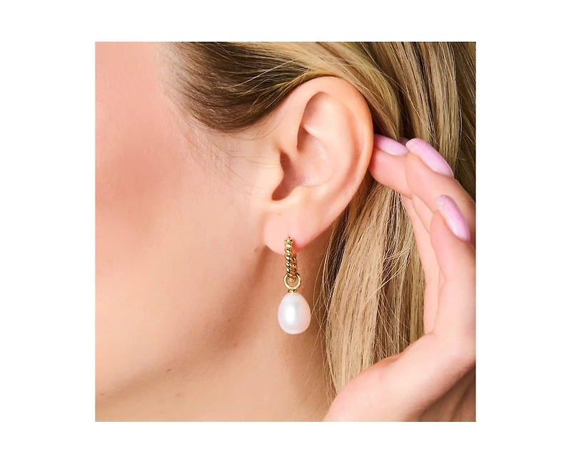 Little Sky Stone Grace Pearl Twisted Earrings