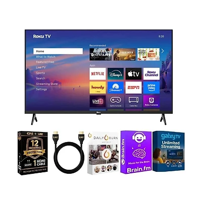 Roku 40" Select Series 1080p Full Hd Smart Tv Wi-Fi Streaming, Hdmi Cable & Premium Bundle - 40R3D5KIT1