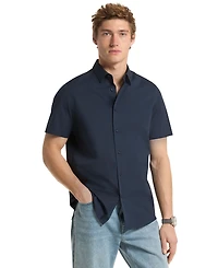 Michael Kors Men's Solid Stretch Button-Front Shirt