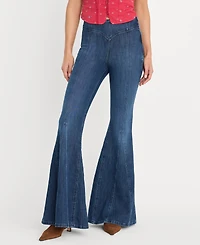 Good American Women's High-Rise Flared-Leg Jeans