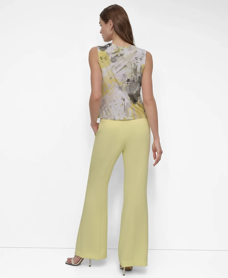 Dkny Petite Sleeveless Cowl Neck Blouse