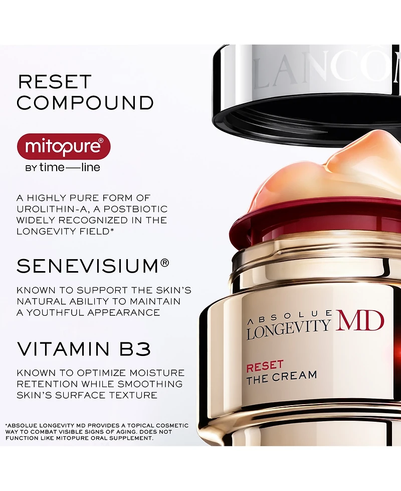 Lancome Absolue Longevity Md Reset Mature Skin Face Cream, 1.69 oz.