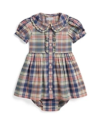Polo Ralph Lauren Baby Girls' Plaid Shirtdress with Bloomer