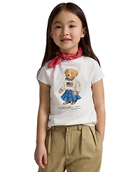 Polo Ralph Lauren Girls 2T-6X Bear Printed T-Shirt