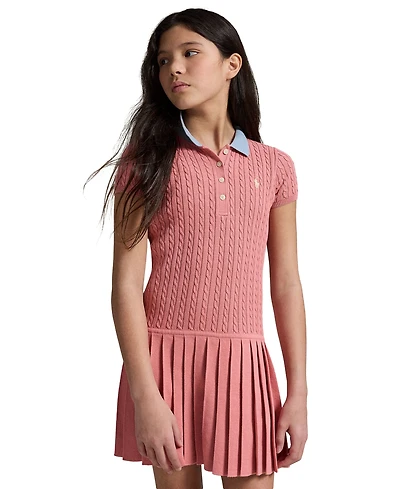 Polo Ralph Lauren Girls' 7-16 Mini-Cable Sweater Dress