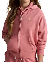 Polo Ralph Lauren Girls' 7-16 Full-Zip Long-Sleeve Hoodie