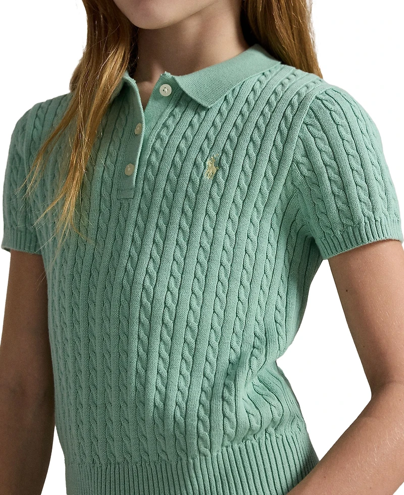 Polo Ralph Lauren Girls' 7-16 Mini-Cable Sweater