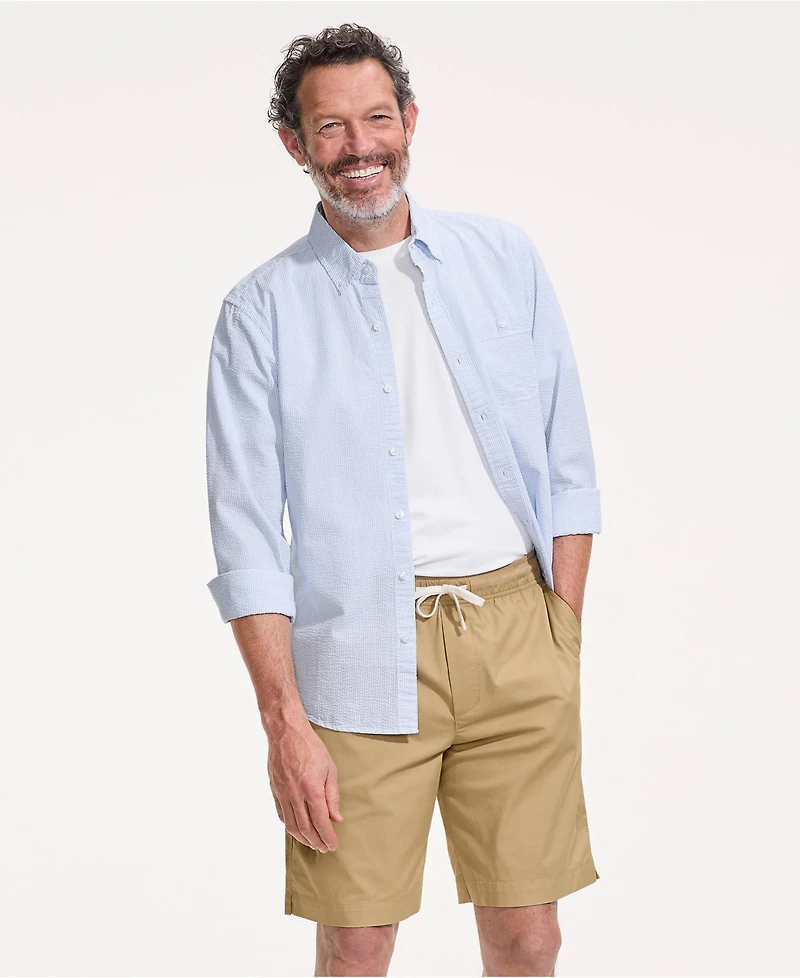 Lands' End Big & Tall 9" Classic Fit Lightweight Twill Deck Short