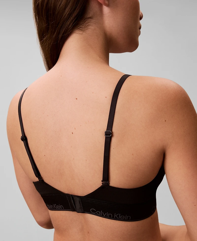 Calvin Klein Women's Icon Cotton Modal Lightly Lined Triangle