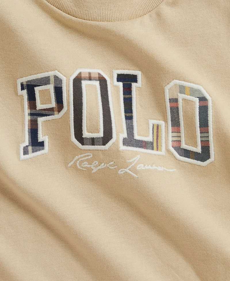 Polo Ralph Lauren Baby Boys' Madras-Logo T-Shirt and Corduroy Shorts, 2-Piece Set