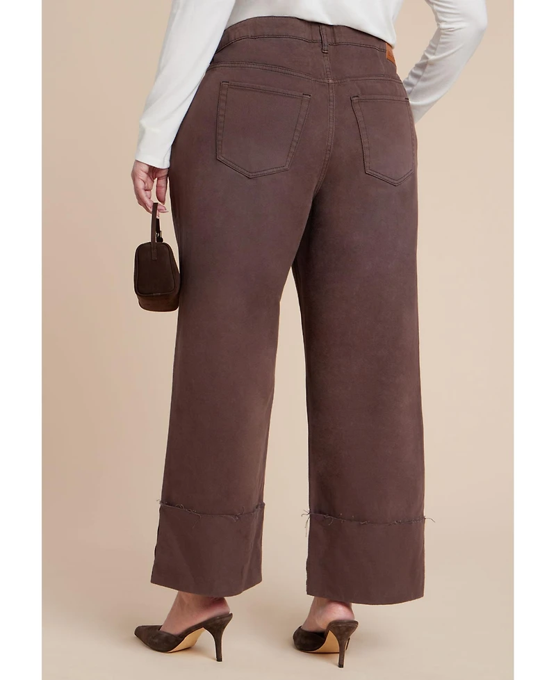 Eloquii Women's Tall Cuff Jean