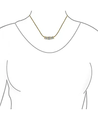 Bling Jewelry 3 Stone Cz Past Present Future Solitaire Cubic Zirconia Necklace