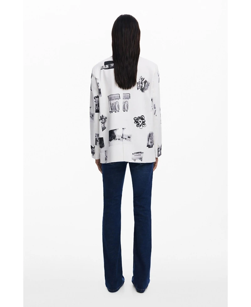 Desigual Women's Collage blazer