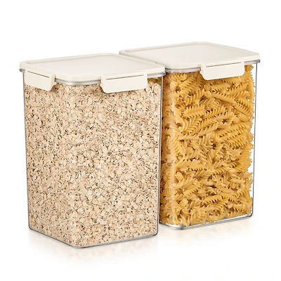 Sorbus Pack 4500ml/158.73oz Clear Stackable Airtight Food Storage Containers for Pantry, Rice, Pasta