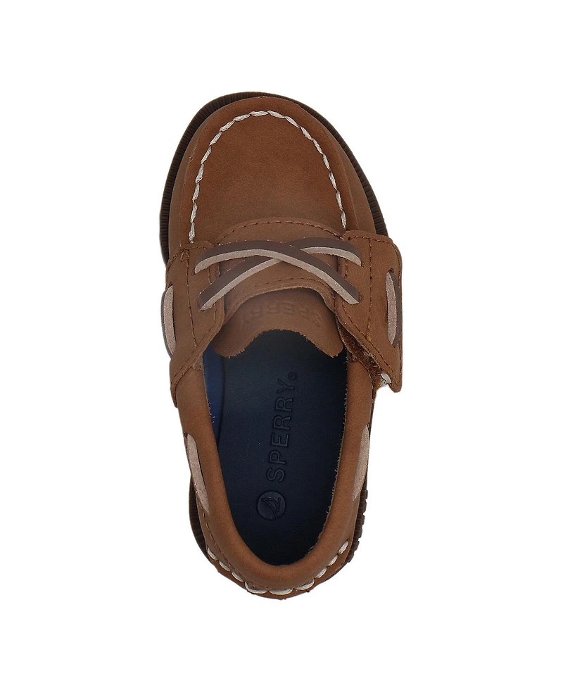 Sperry Toddler ( 4T to 10) Authentic Original Boat Shoes with Hook and Loop Closure