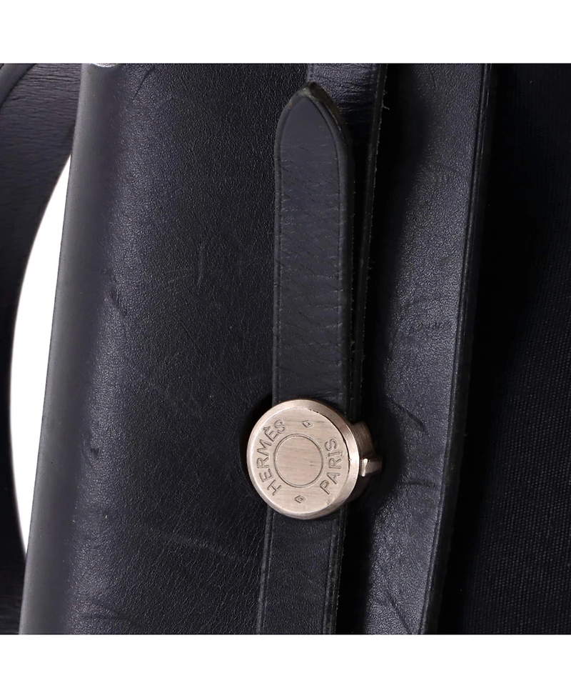 Pre-Owned HERMES Gm Herbag Toile and Leather