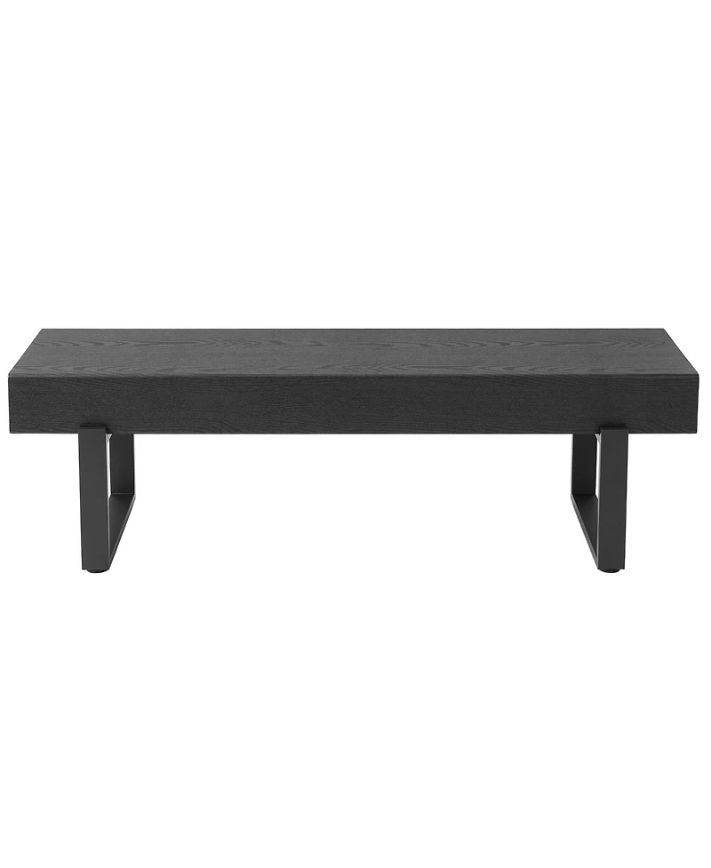 Rainsken Wooden Ottoman Bench, Farmhouse Bench for Living Room, Entryway Benches, Kitchen Table Bench
