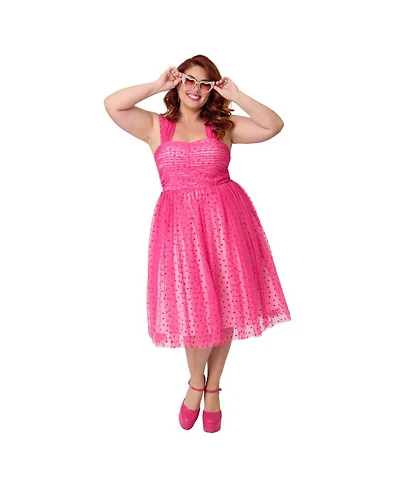 Unique Vintage Plus Garden State Swing Dress