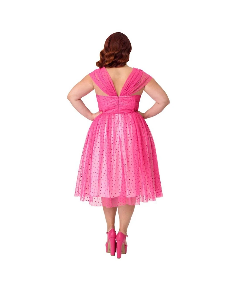 Unique Vintage Plus Garden State Swing Dress