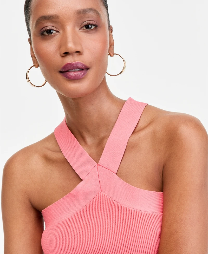 I.n.c. International Concepts Women's Halter Sweater Tank, Macy's Exclusive