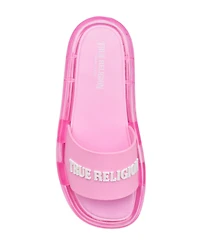 True Religion Women's Logo Strap Jelly Slide