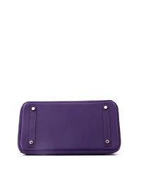 Pre-Owned HERMES Birkin 30 Handbag Purple Epsom with Palladium Hardware