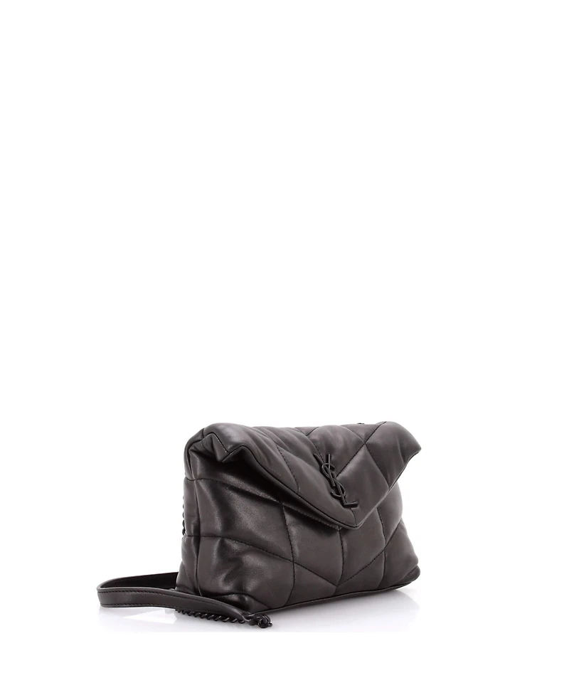 Pre-Owned Saint Laurent Mini Loulou Puffer Shoulder Bag Quilted Leather