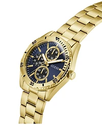 Guess Men's Gold-Tone Multi-Function Watch, 43mm