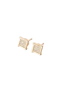 Classicharms Atlas Crystal Square Stud Earrings