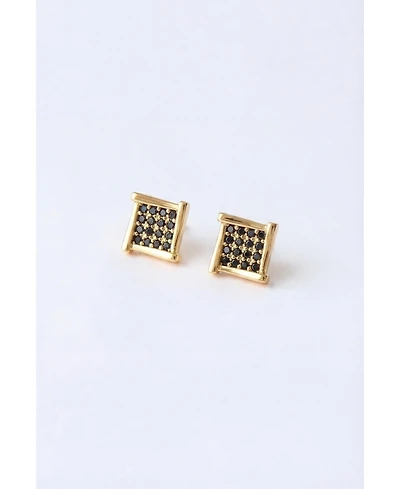 Classicharms Atlas Crystal Square Stud Earrings