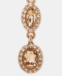 Givenchy Gold-Tone Stone Double Drop Earrings