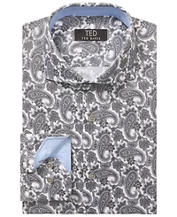 Ted Baker Men's Patterned Slim Fit Dress Shirt